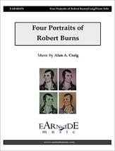 Four Portraits of Robert Burns piano sheet music cover